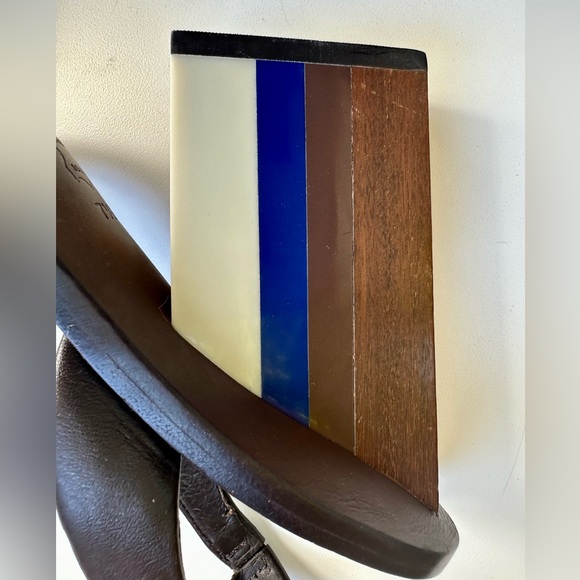 EUC Tory Burch block heel Slingback sandals, size 7.5 - Picture 5 of 13